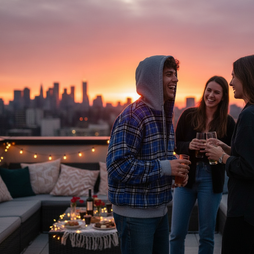 Hoodie Réversible Double Face