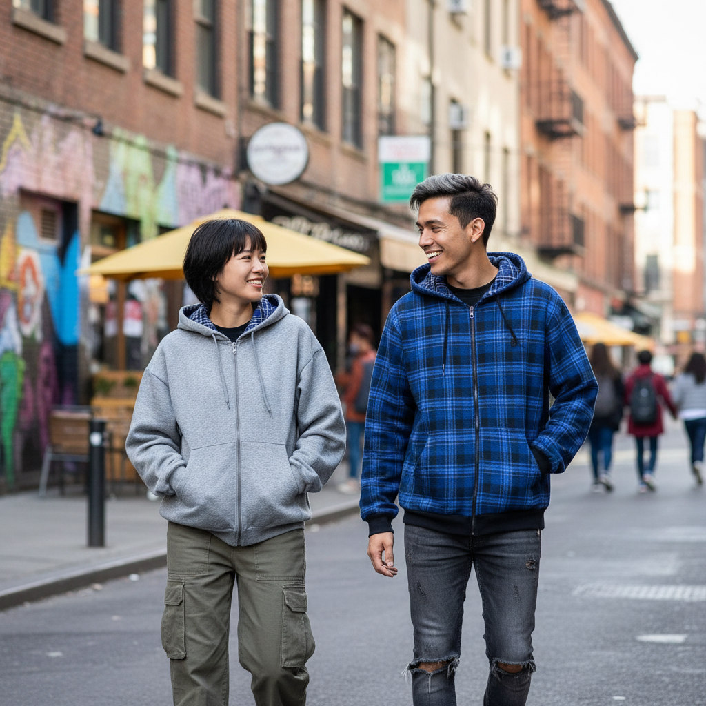 Hoodie Réversible Double Face